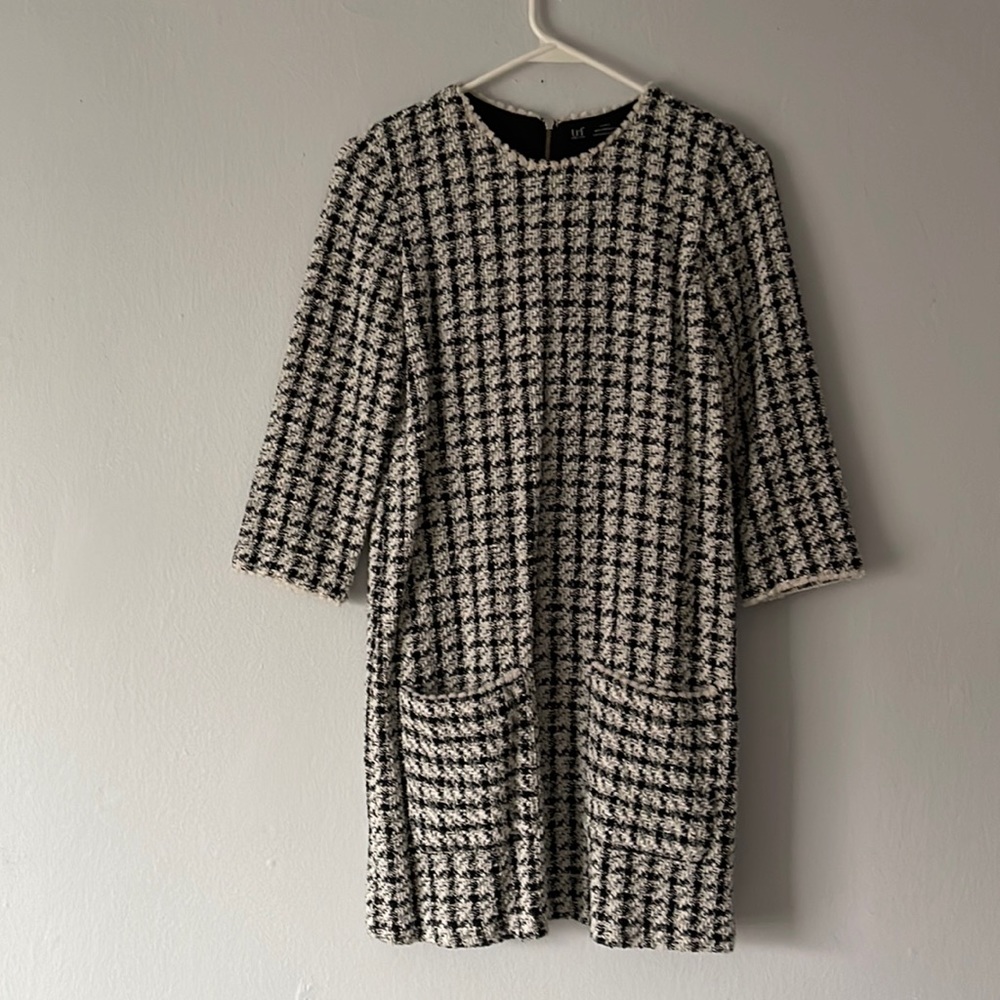 Zara plaid dress xs
